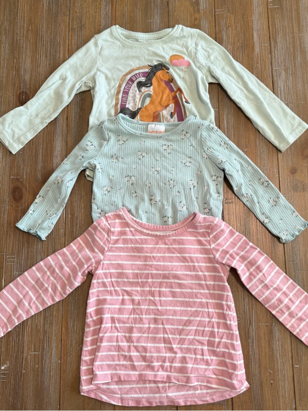 Baby girl shirt set